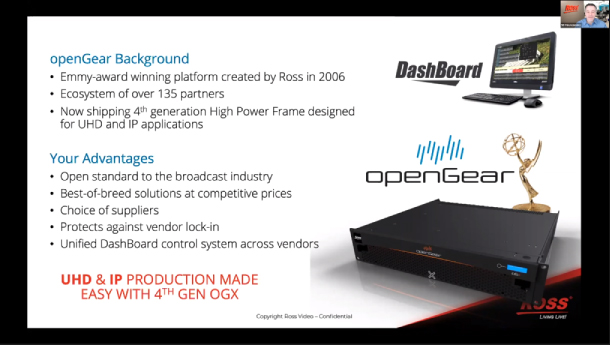 Ross Video – Any-to-any HD/ UHD/ HDR conversion, master control & IP – openGear Live & Online, 21 April 2021