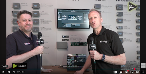 Powerful Dante Audio Embedder/Disembedder From AJA for openGear at NAB 2025 Features 32 Channels  